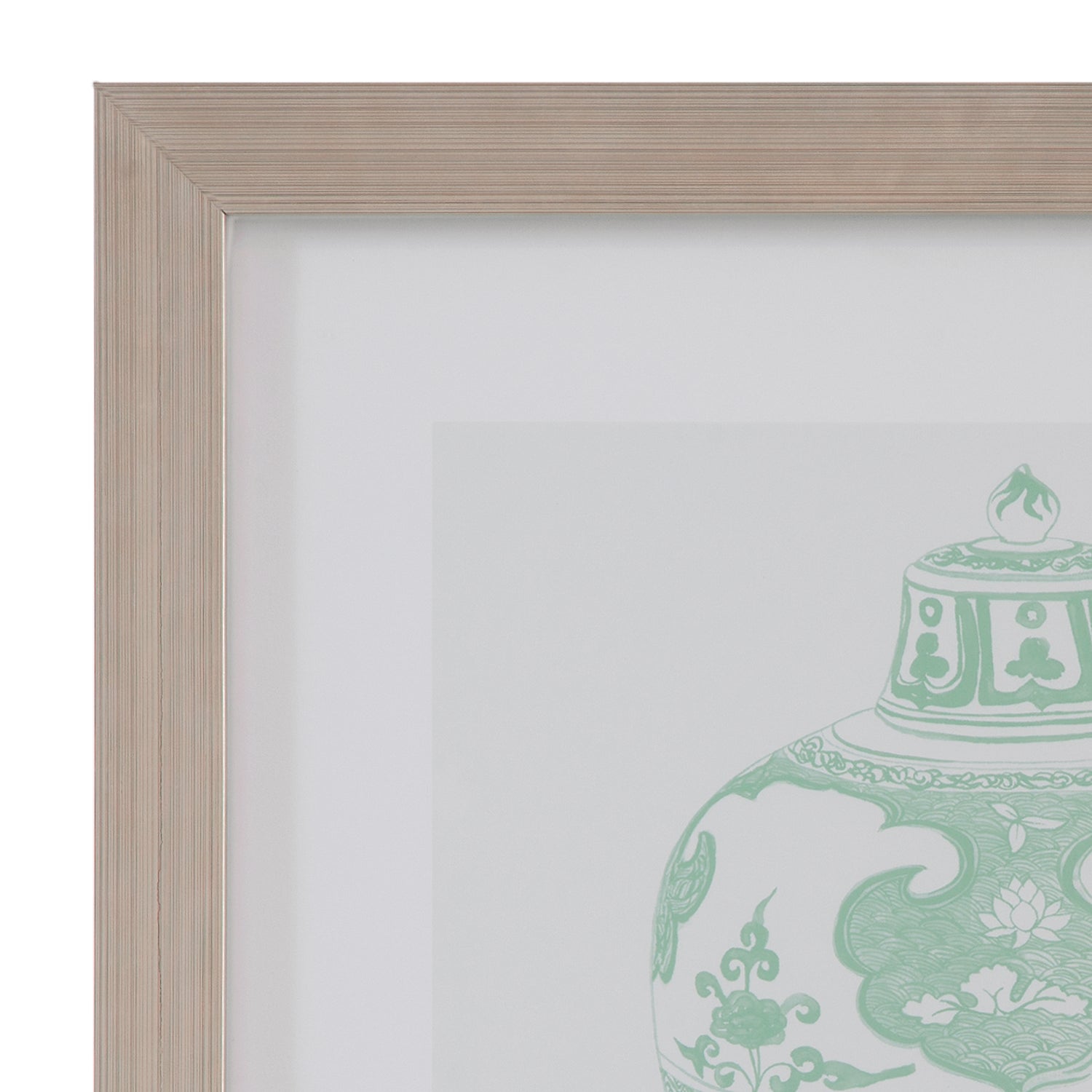 Bassett Mirror Mint Vases Framed Print Set of 4