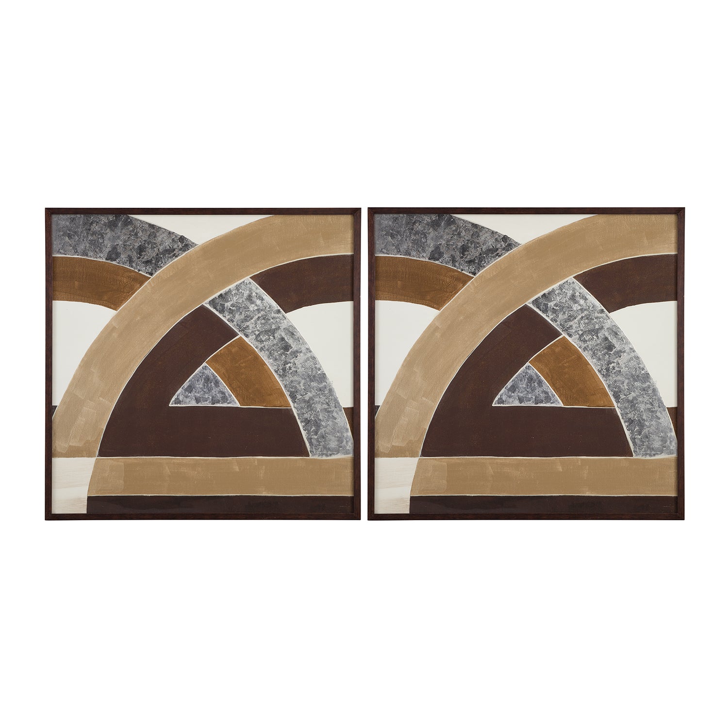 Bassett Mirror Neutral Geometry I Framed Print