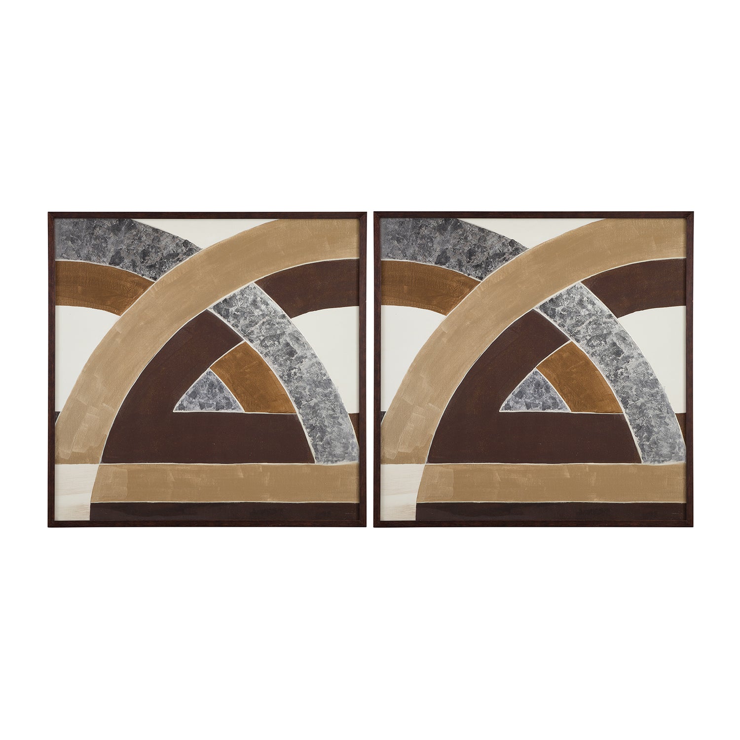 Bassett Mirror Neutral Geometry II Framed Print