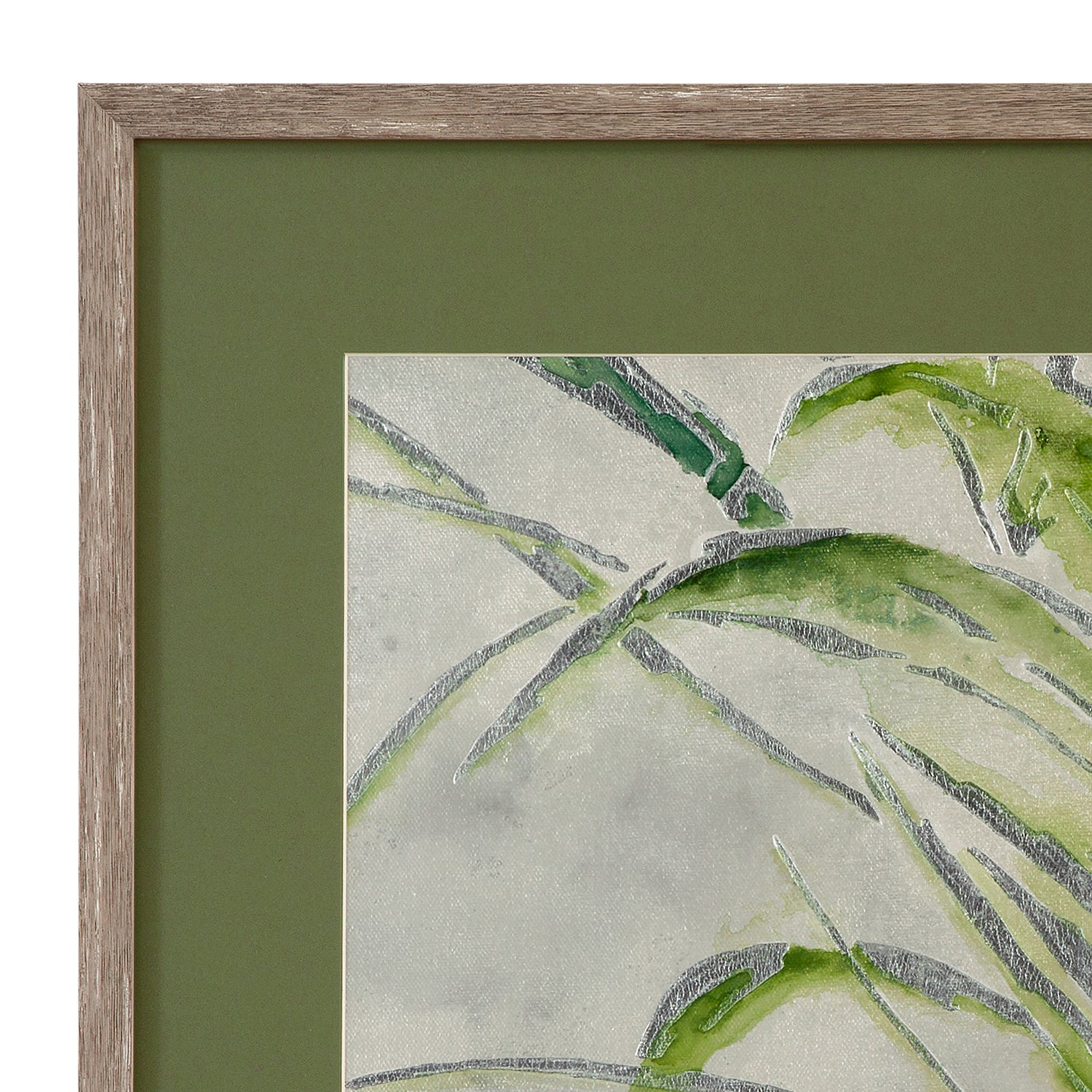 Bassett Mirror Green Palm Framed Print Set of 2