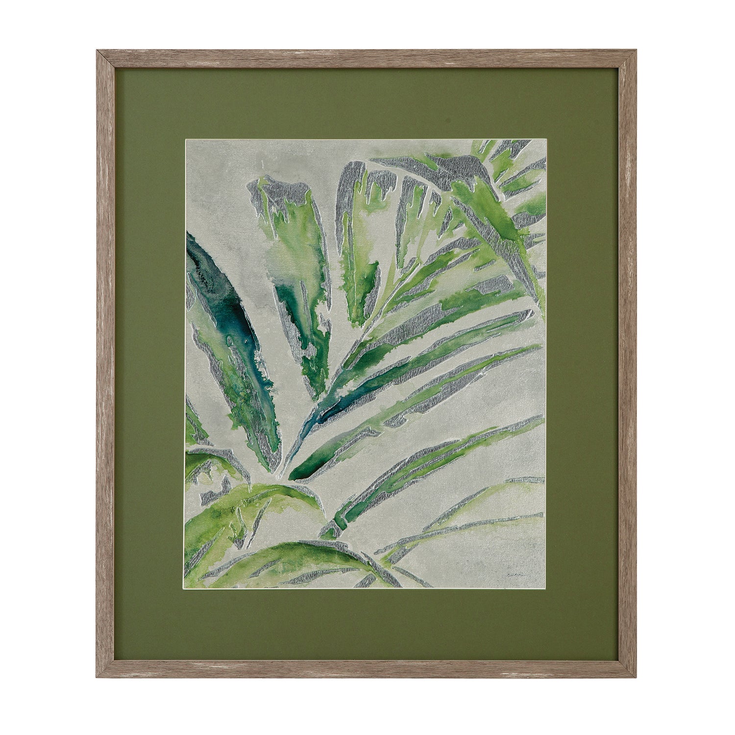 Bassett Mirror Green Palm I Framed Print