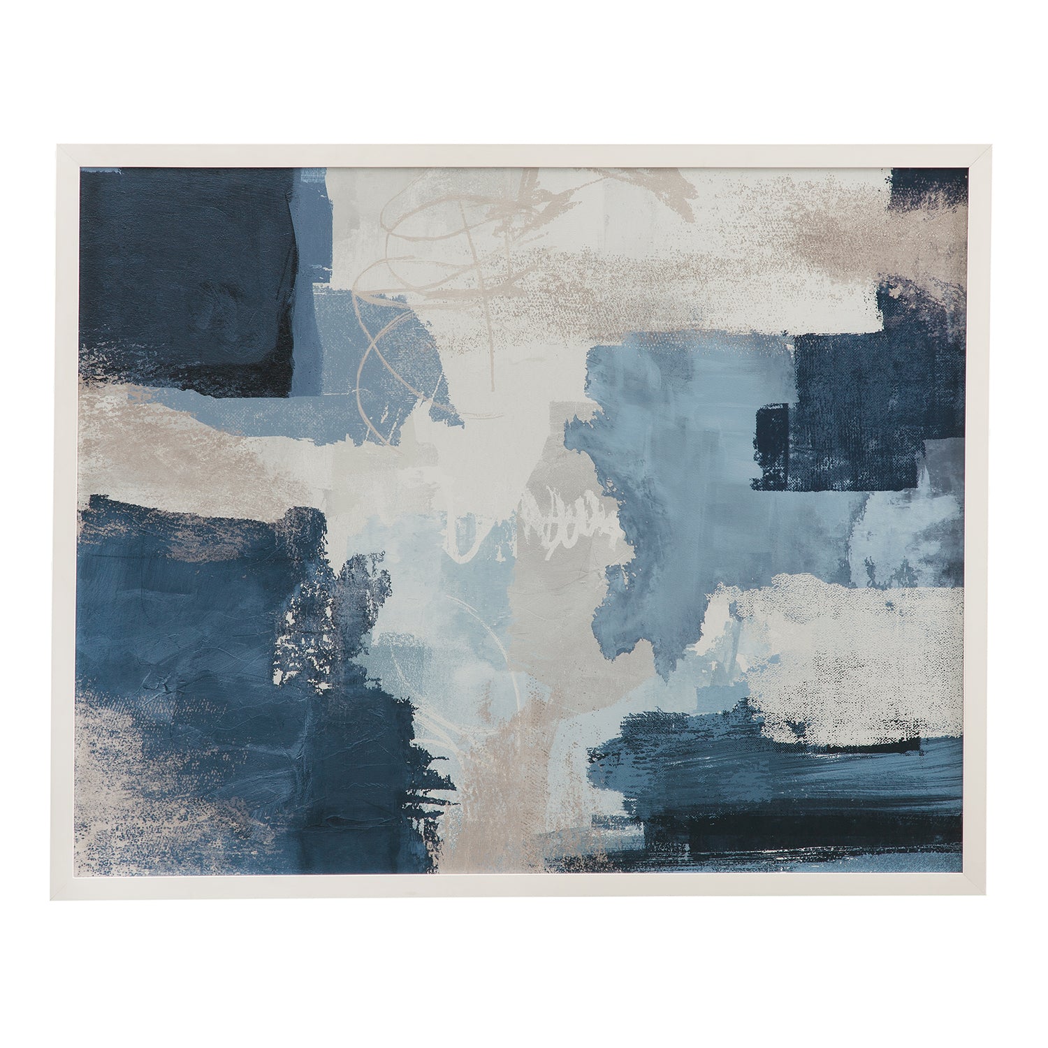 Bassett Mirror Blue Construction Framed Artwork