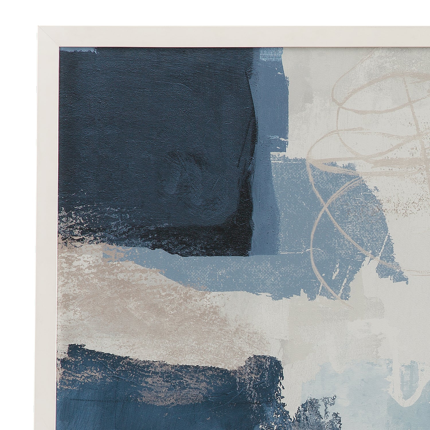 Bassett Mirror Blue Construction Framed Artwork