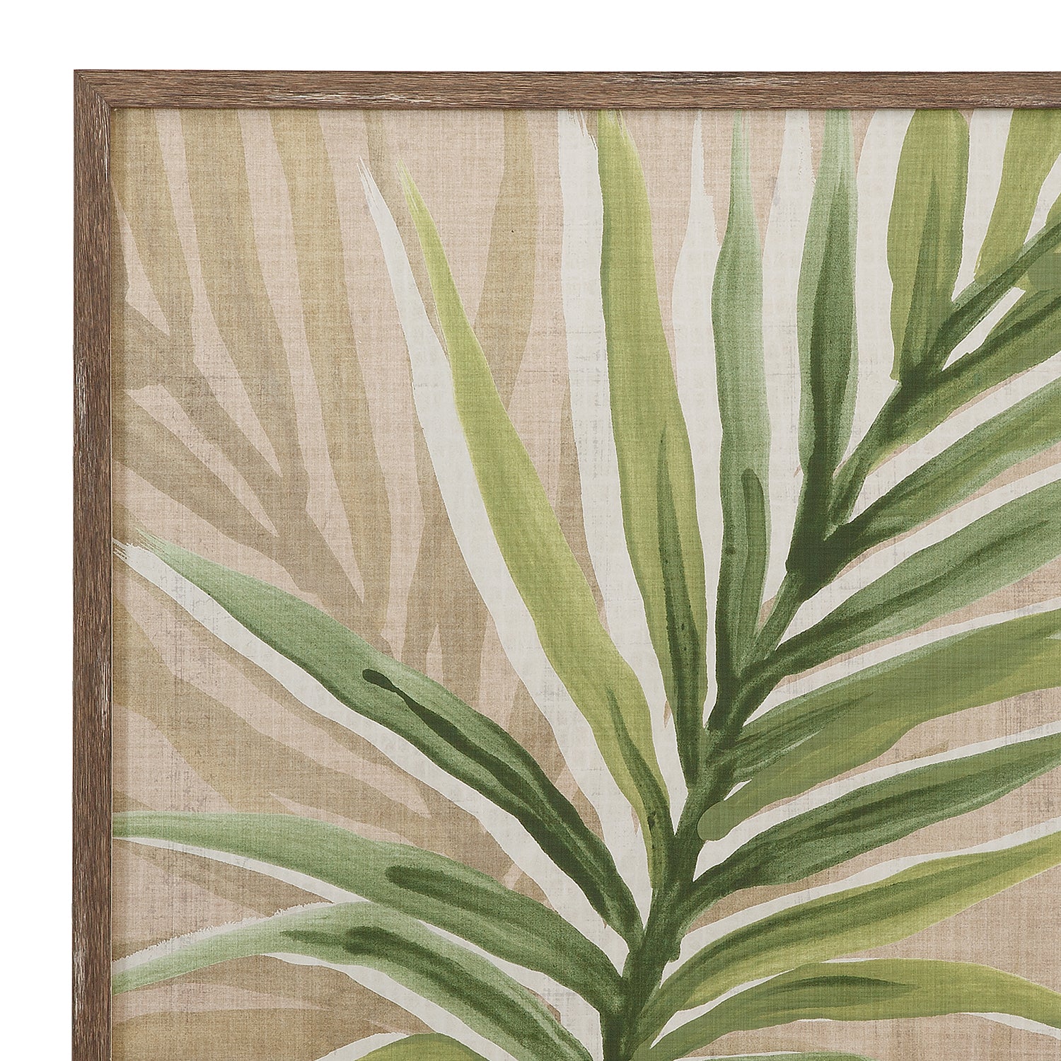 Bassett Mirror Burlap Palm Frond I Framed Artwork
