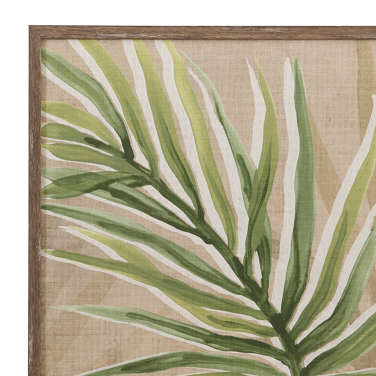 Bassett Mirror Burlap Palm Frond II Framed Artwork