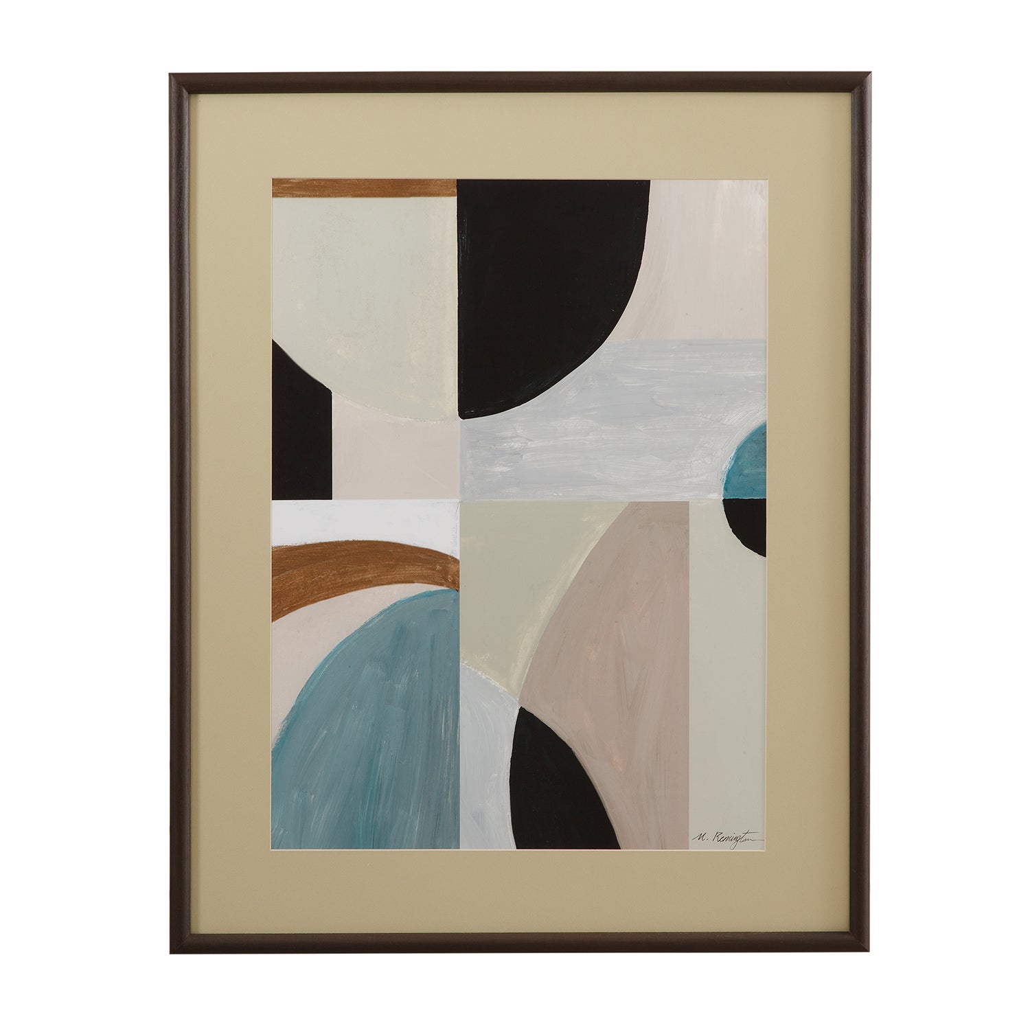 Bassett Mirror Curved Vision Shapes Framed Artwork