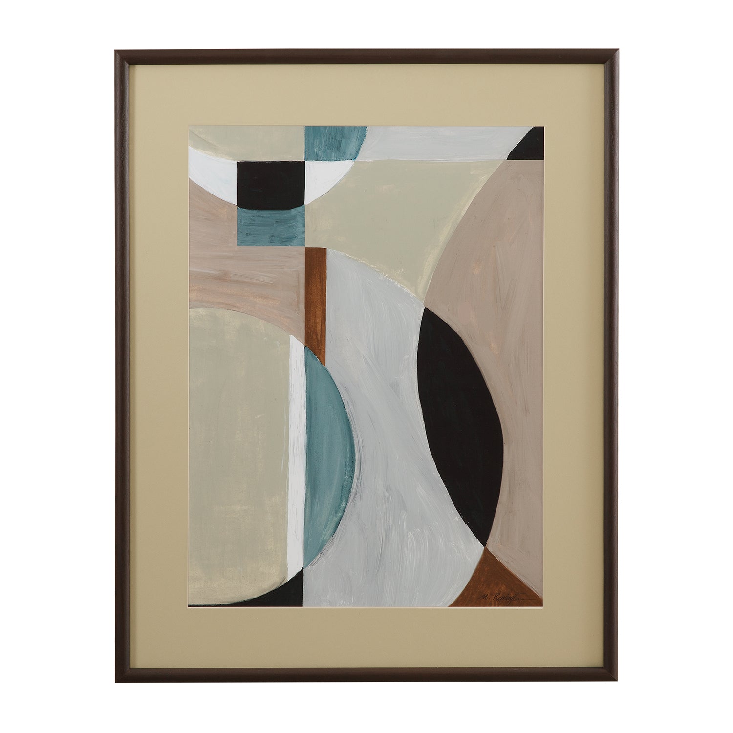 Bassett Mirror Curved Vision Contours Framed Artwork