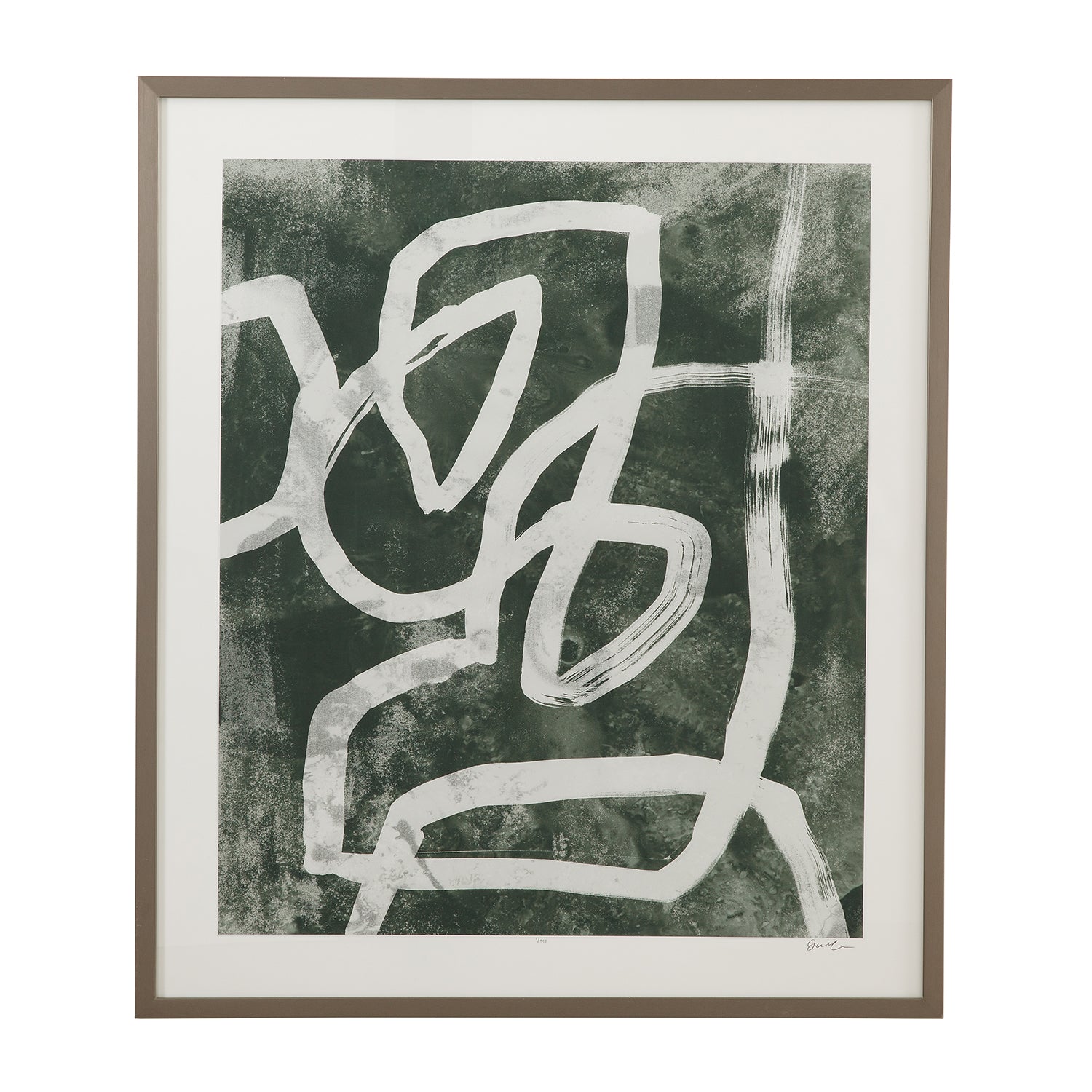 Bassett Mirror Chalk Line I Framed Artwork