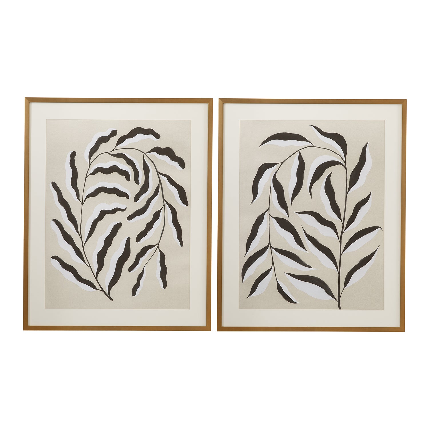 Bassett Mirror Emerging Weeds Framed Print Set of 2