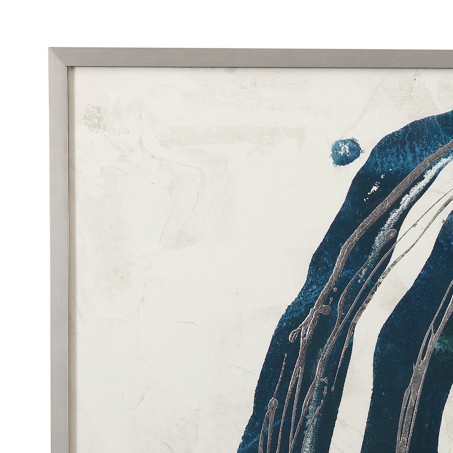 Bassett Mirror Embellished Blue Circle Framed Print Set of 2