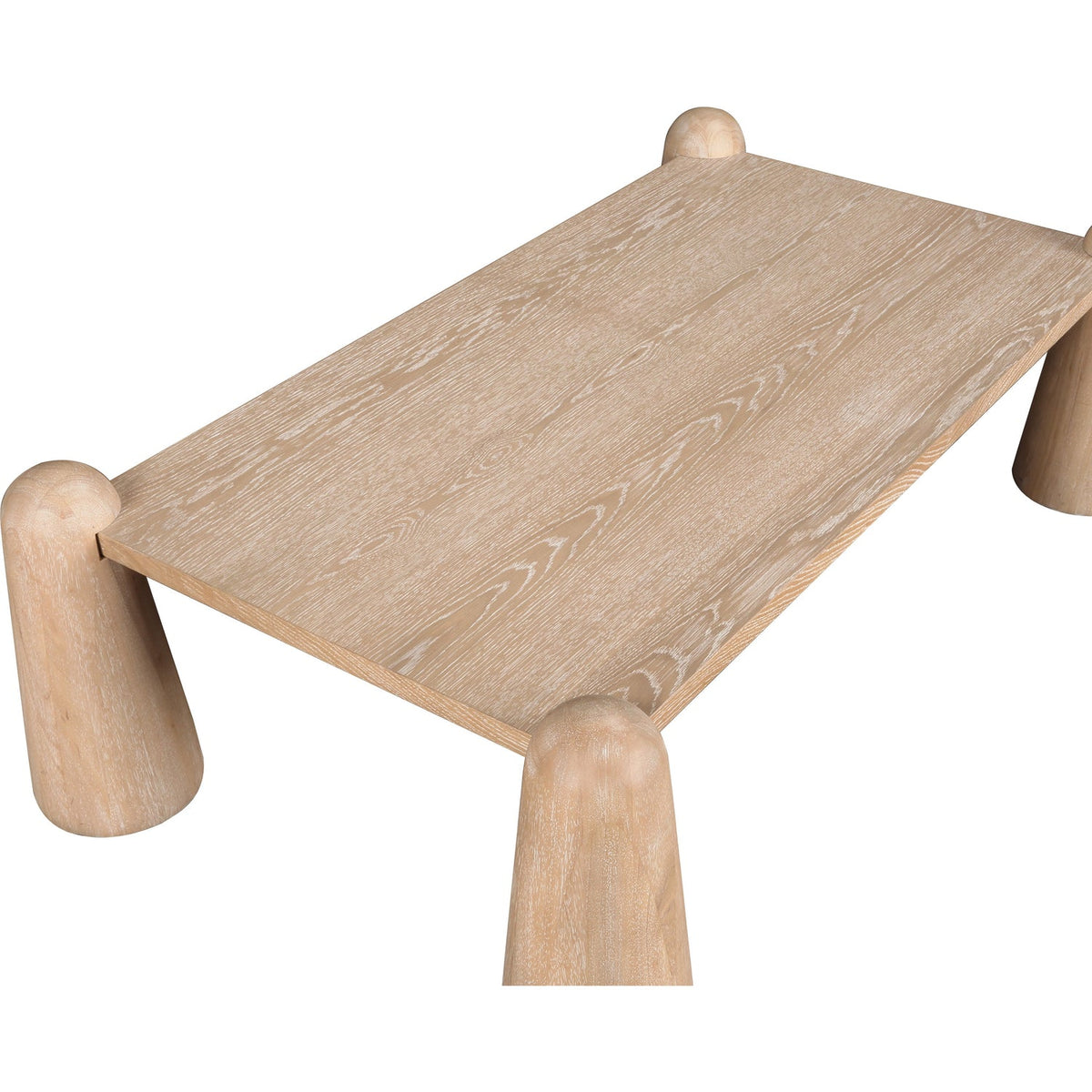 Wyndham Natural Solid Wood And Oak Veneer Coffee Table