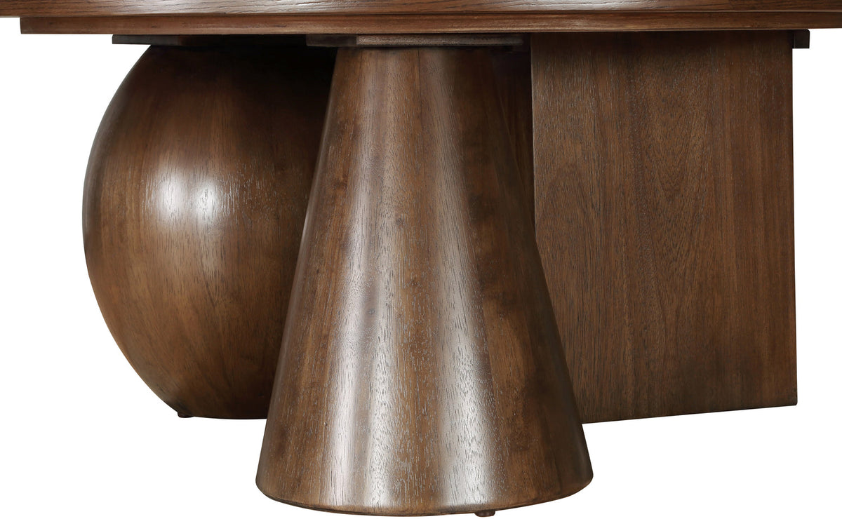 Revive Brown Solid Wood And Oak Veneer Coffee Table