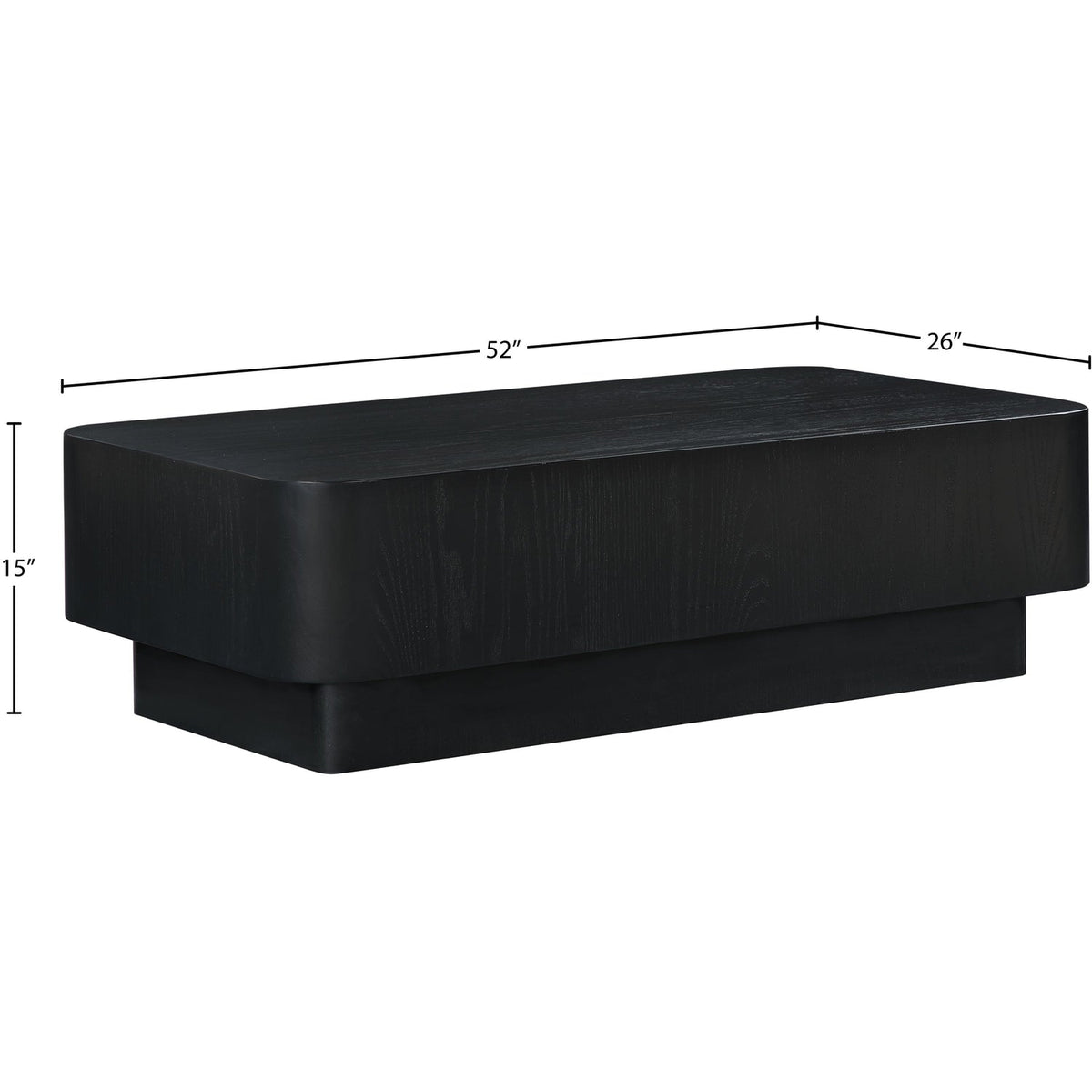 Oakmont Black Oak Veneer Coffee Table