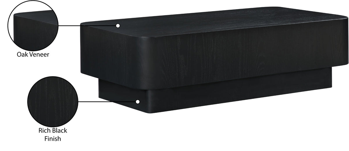 Oakmont Black Oak Veneer Coffee Table