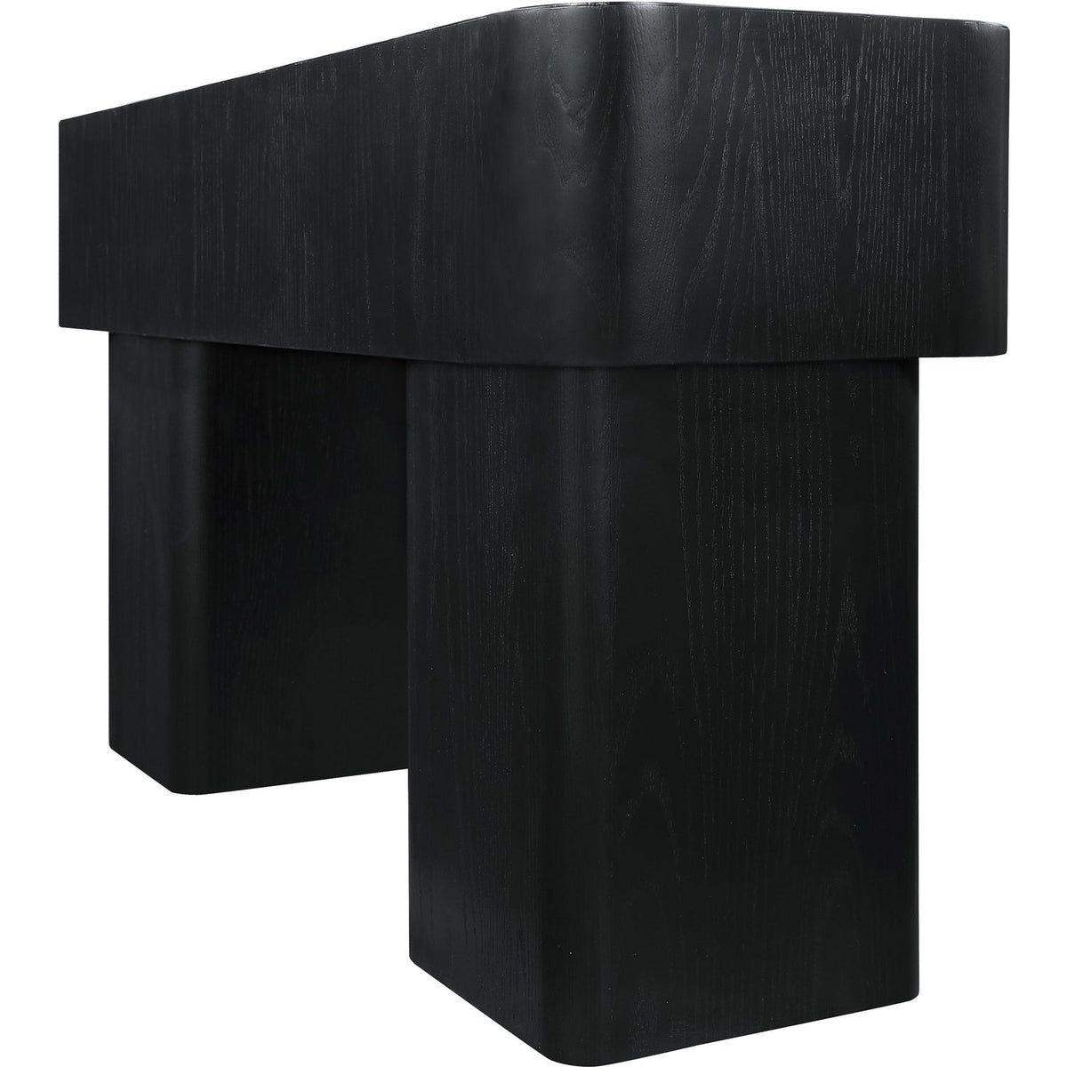 Oakmont Black Oak Veneer Console Table
