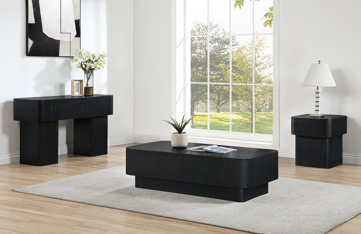 Oakmont Black Oak Veneer Console Table