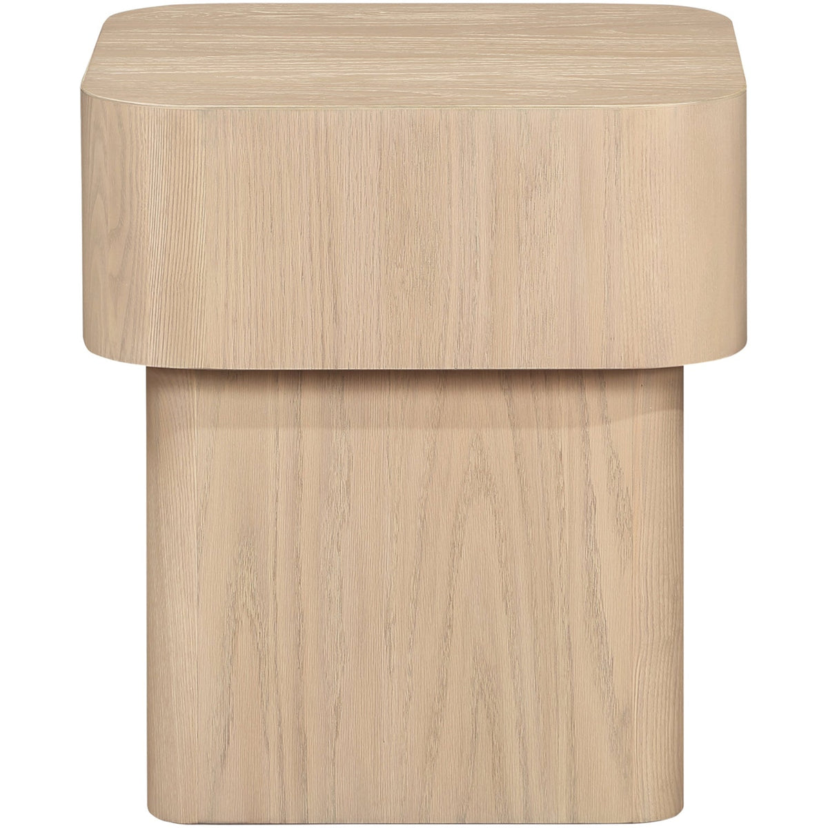 Oakmont Natural Oak Veneer End Side Table Set of 2