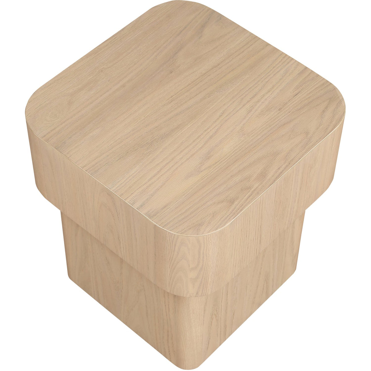Oakmont Natural Oak Veneer End Side Table Set of 2