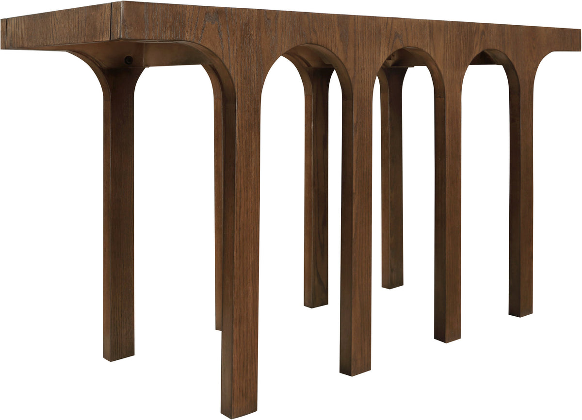 Westfield Brown Solid Wood And Oak Veneer Console Table