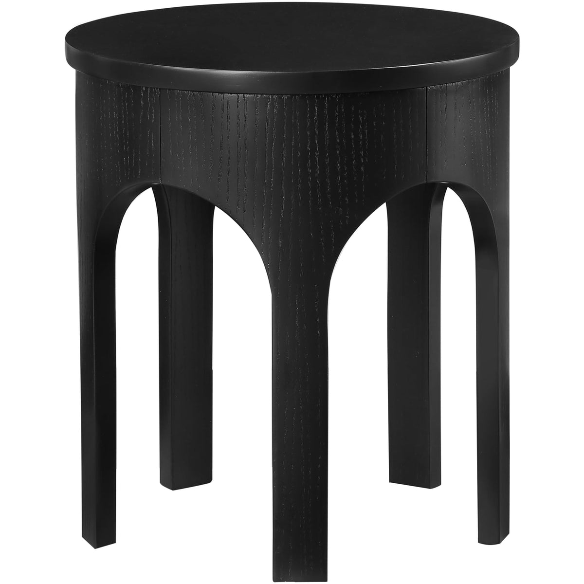 Westfield Black Solid Wood And Oak Veneer End Side Table Set of 2