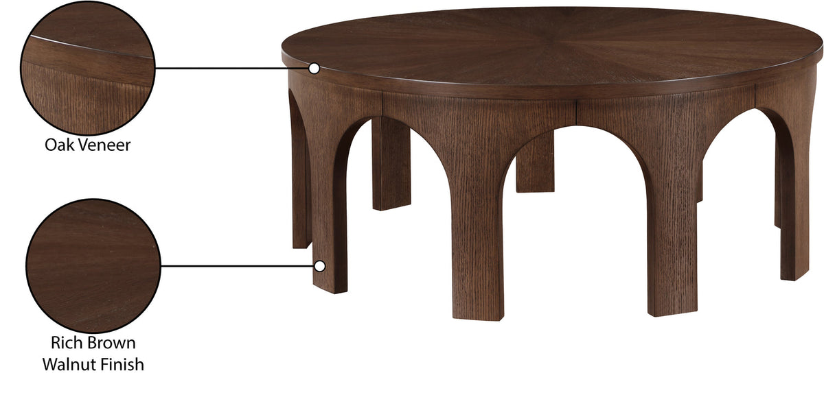 Westfield Brown Solid Wood And Oak Veneer Coffee Table