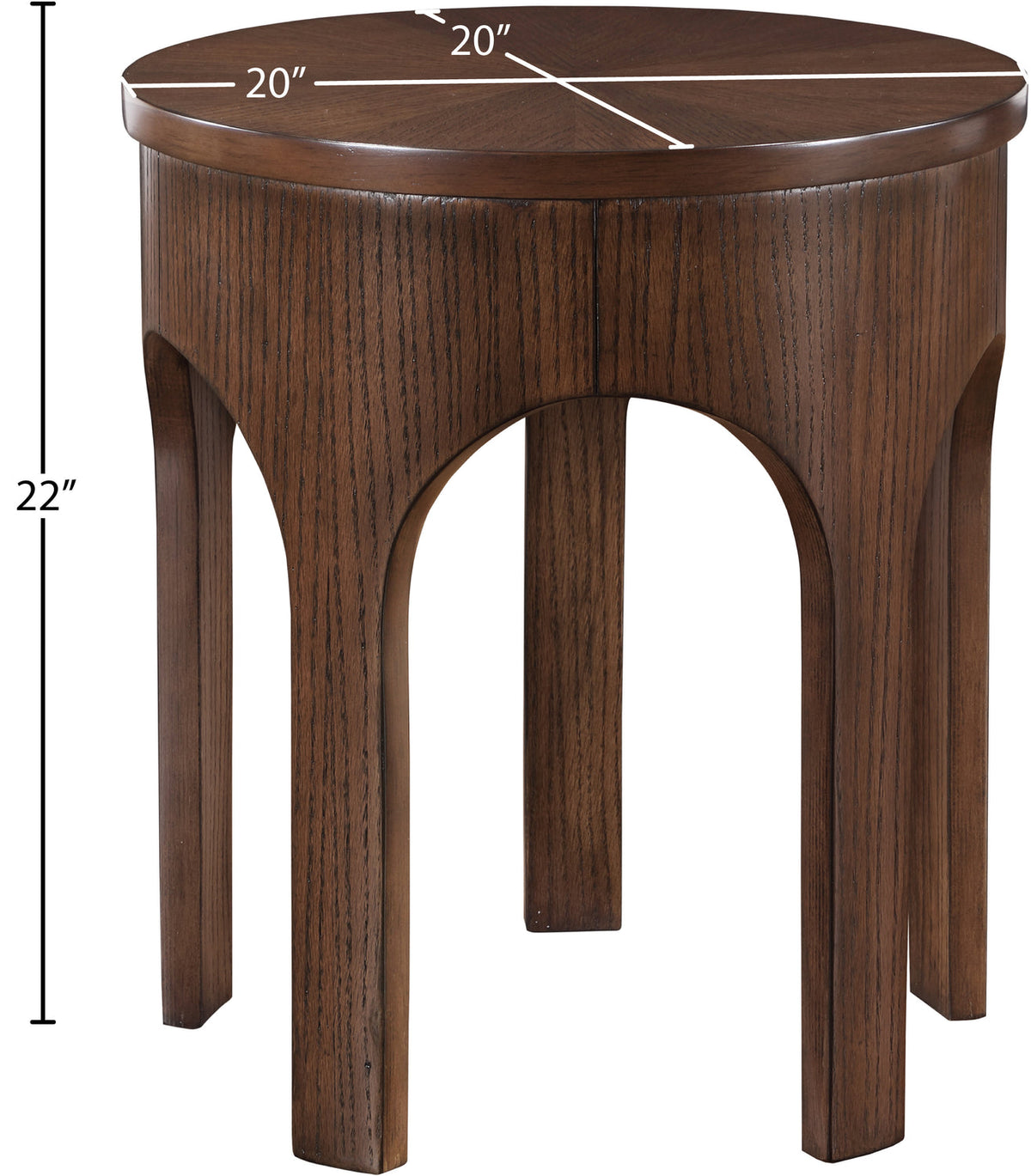 Westfield Brown Solid Wood And Oak Veneer End Side Table Set of 2