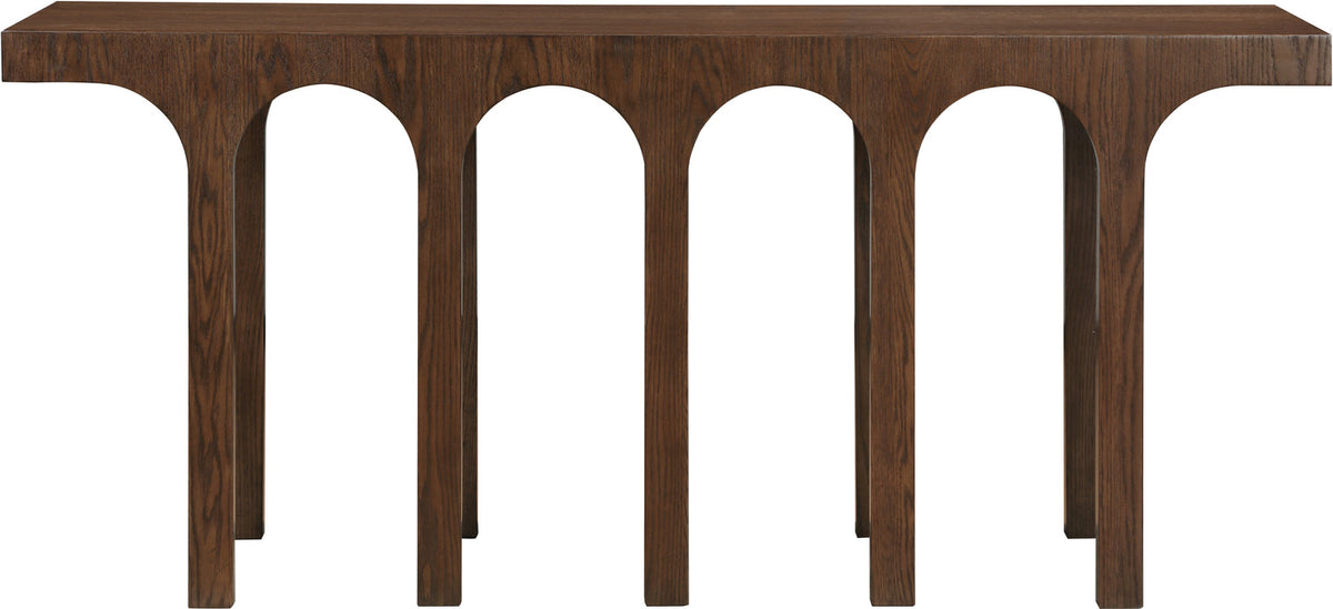 Westfield Brown Solid Wood And Oak Veneer Console Table