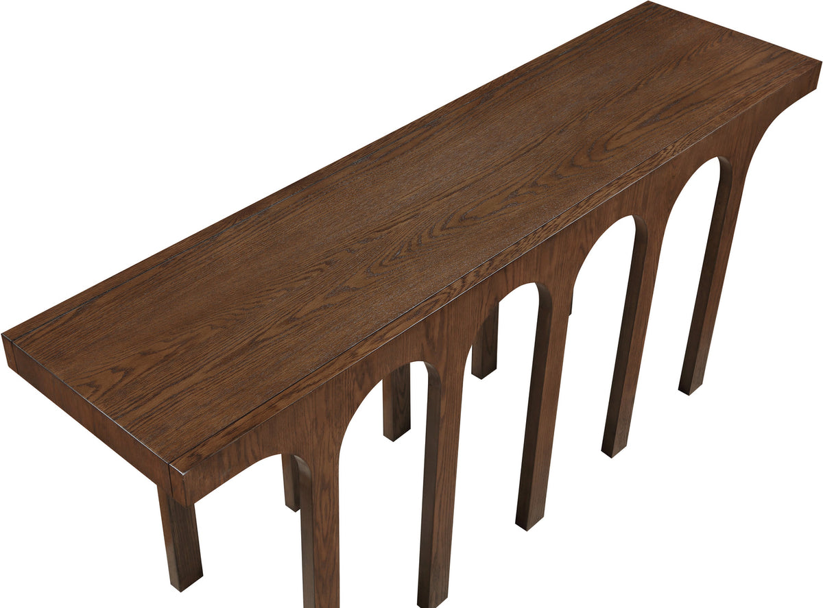 Westfield Brown Solid Wood And Oak Veneer Console Table