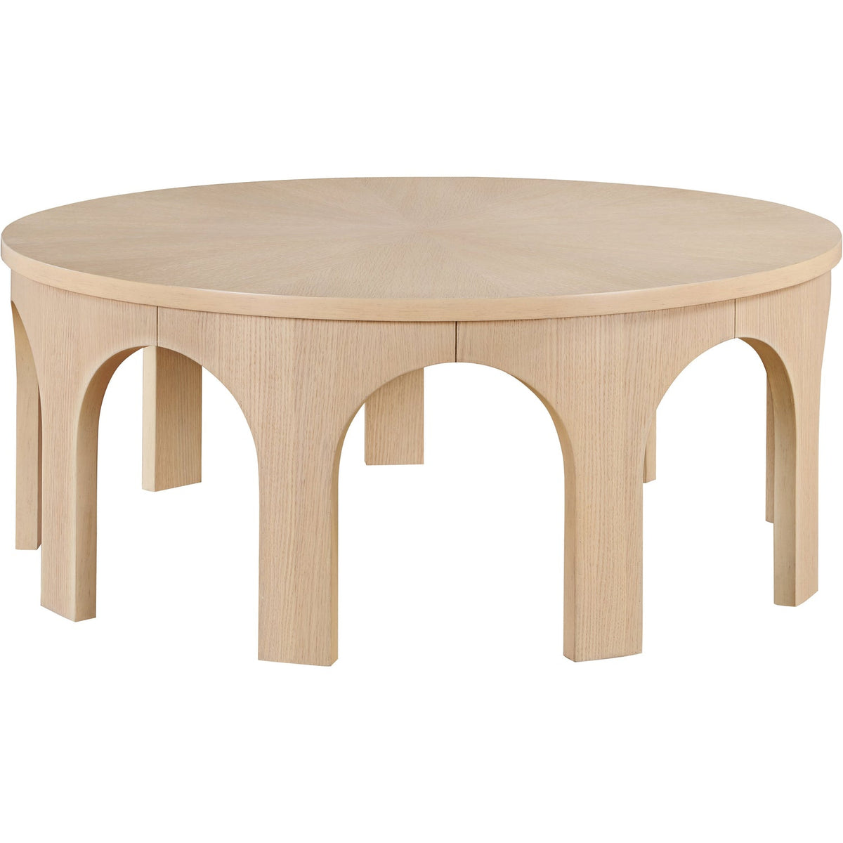 Westfield Natural Solid Wood And Oak Veneer Coffee Table