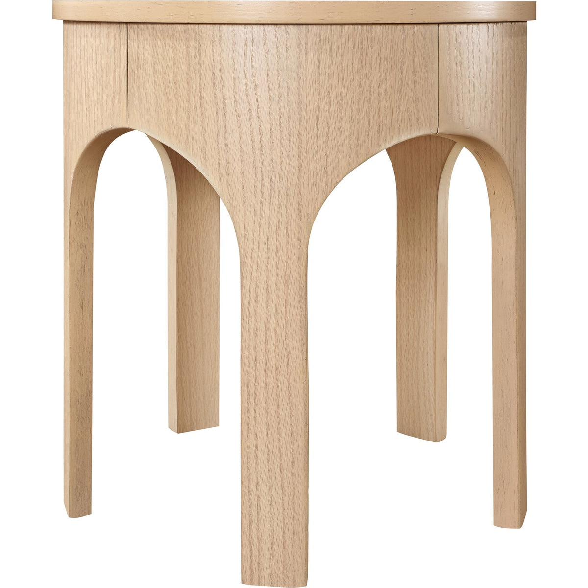 Westfield Natural Solid Wood And Oak Veneer End Side Table Set of 2
