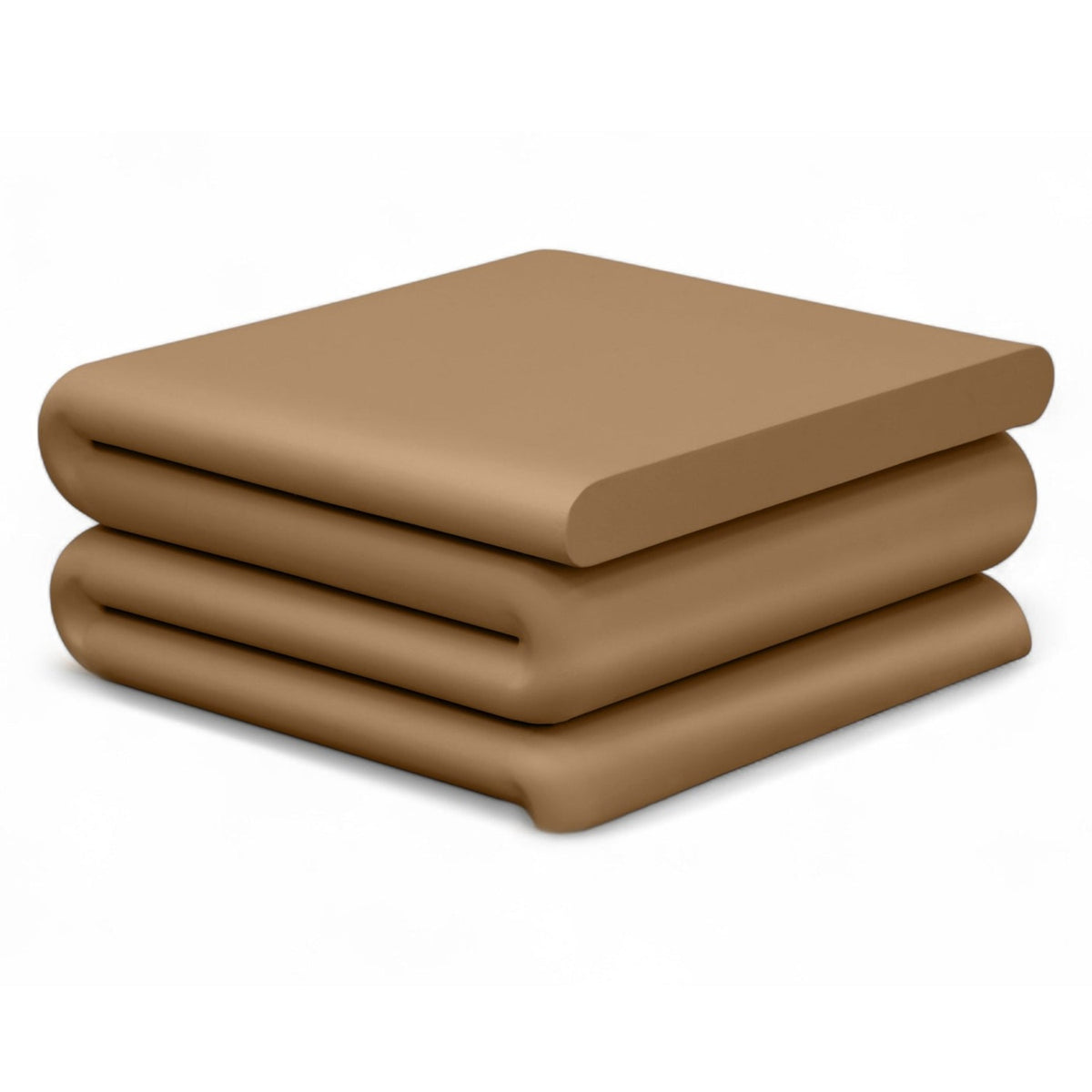 Roland Brown Iron Coffee Table in matte brown powder-coated iron, primary product view