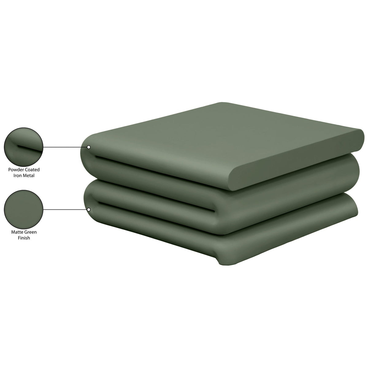 Roland Green Iron Coffee Table