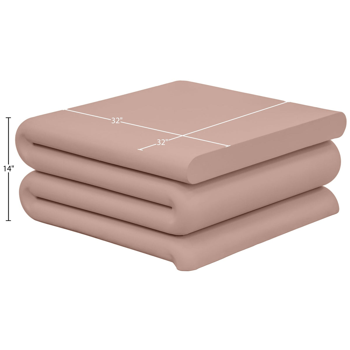 Roland Pink Iron Coffee Table