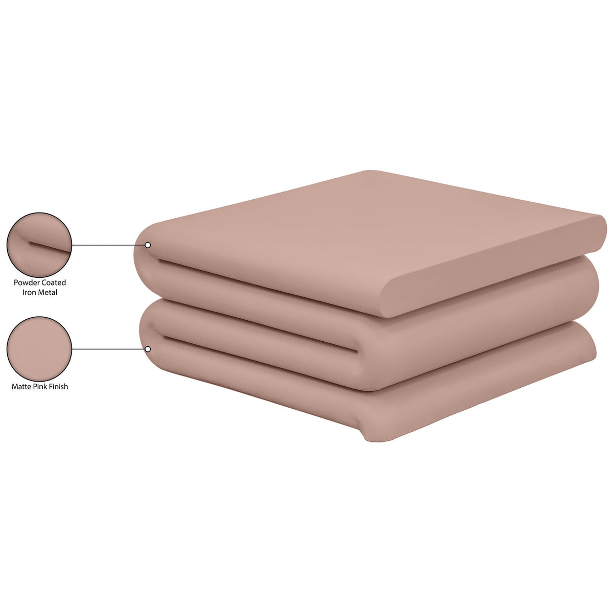 Roland Pink Iron Coffee Table