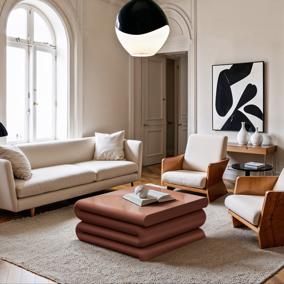 Roland Terracotta Iron Coffee Table