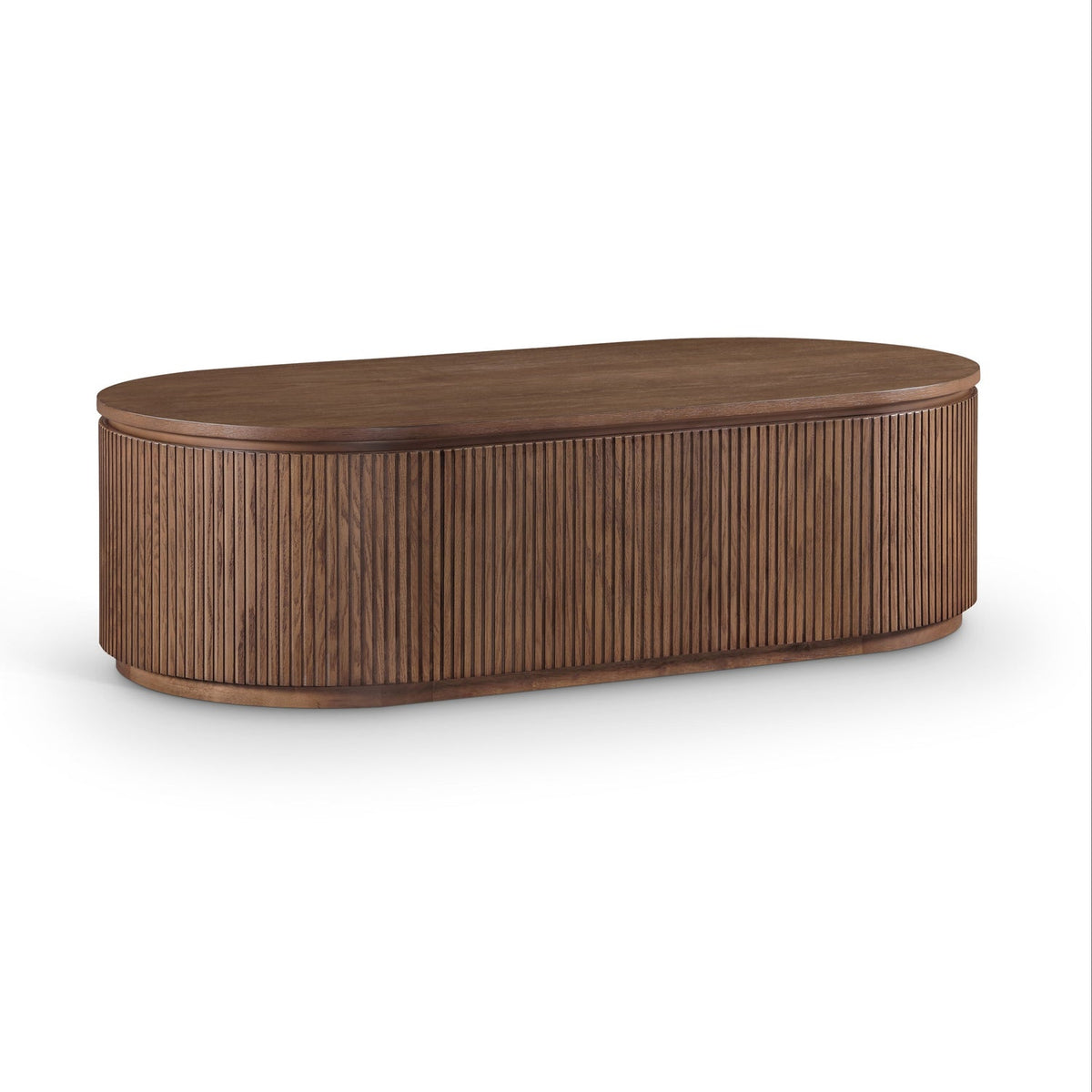 Moana Brown Solid Wood Storage Coffee Table in brown, primary product view