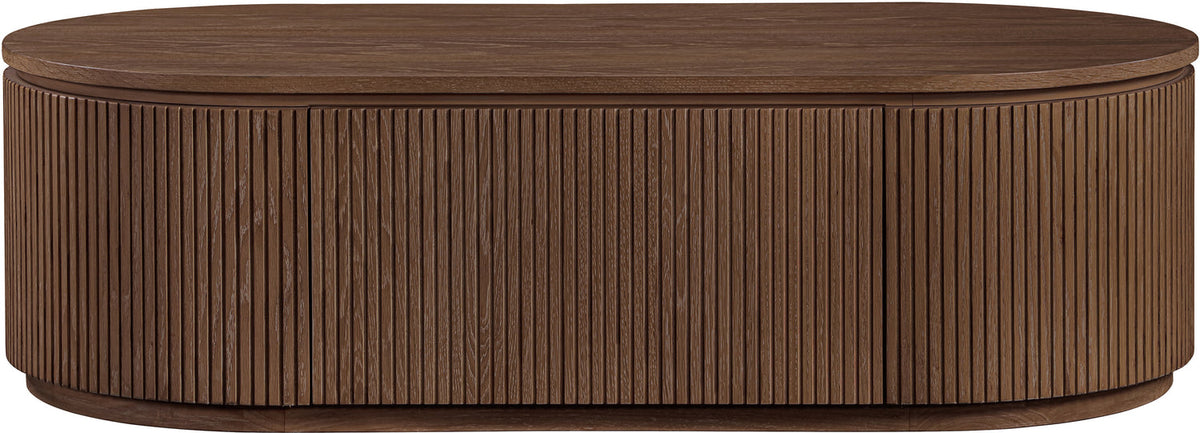 Moana Brown Solid Wood Storage Coffee Table