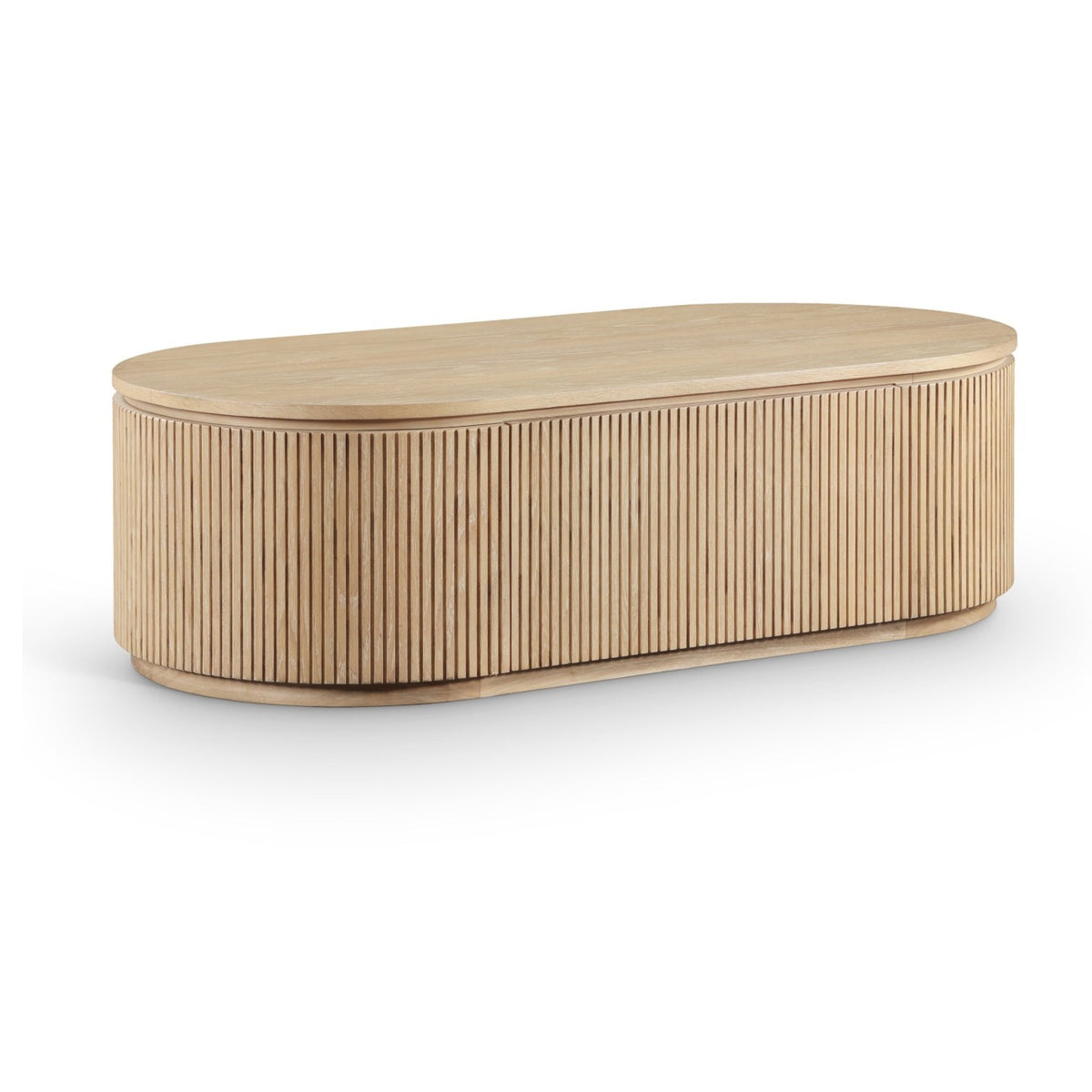 Moana Natural Solid Wood Storage Coffee Table in natural, primary product view