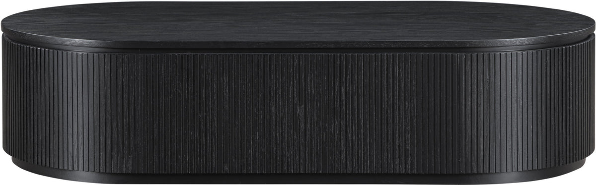 Moana Black Solid Wood Storage Coffee Table