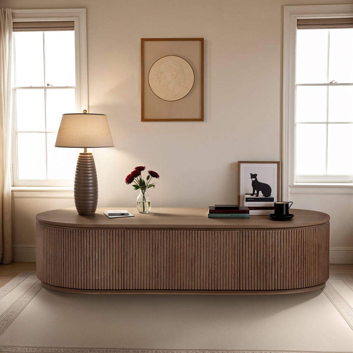 Moana Brown Solid Wood Storage Coffee Table