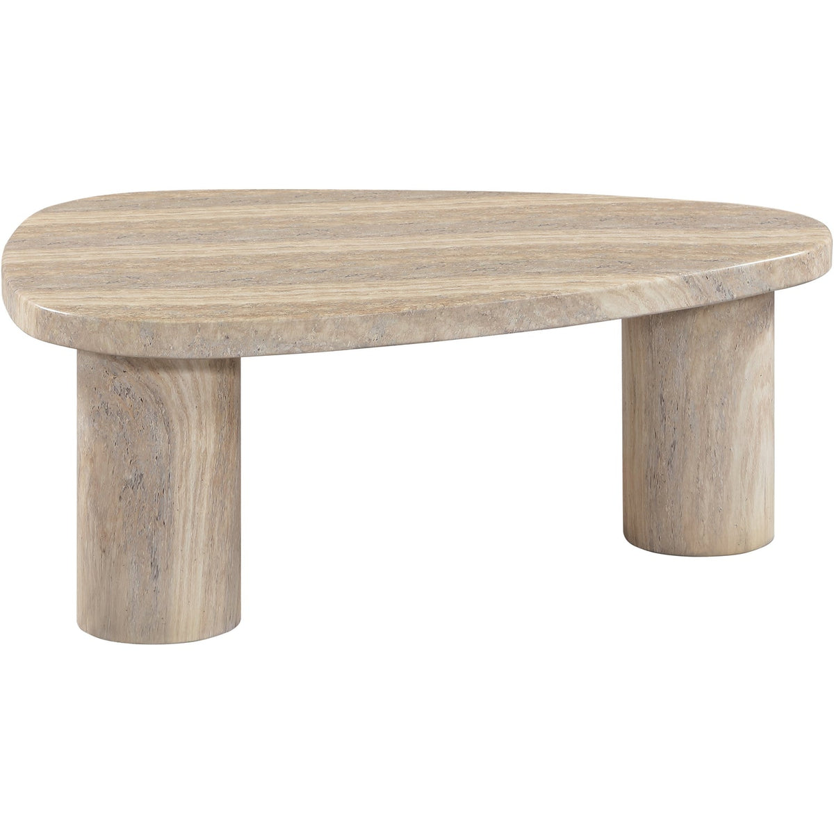 Teramo Travertine Concrete Indoor/Outdoor Coffee Table