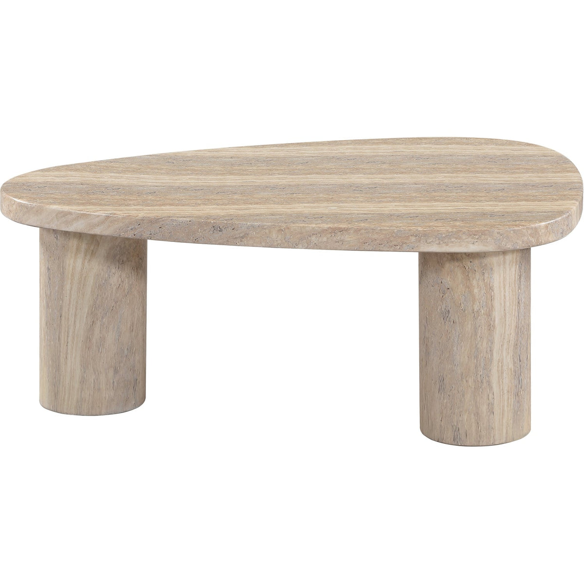 Teramo Travertine Concrete Indoor/Outdoor Coffee Table