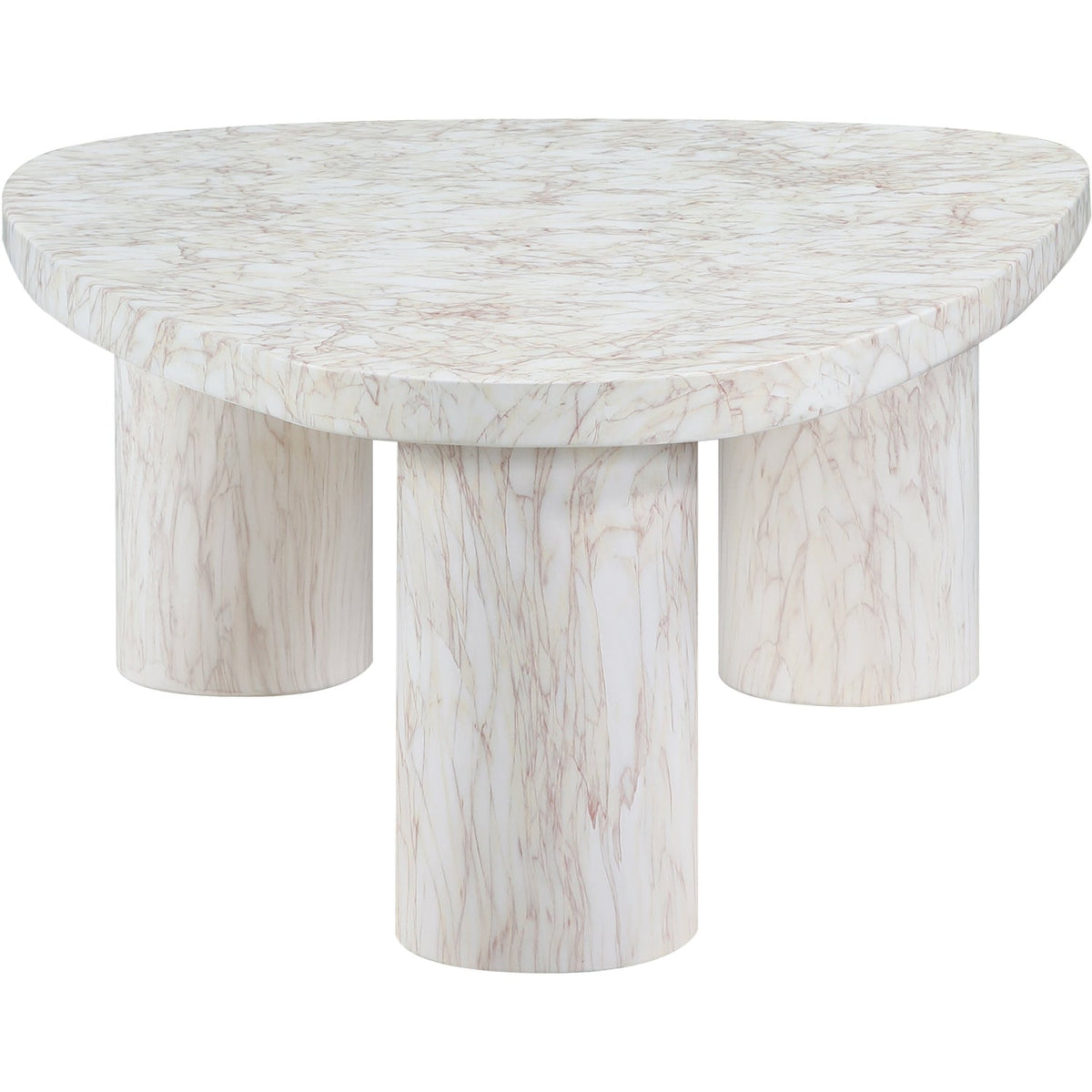 Teramo White Concrete Indoor/Outdoor Coffee Table
