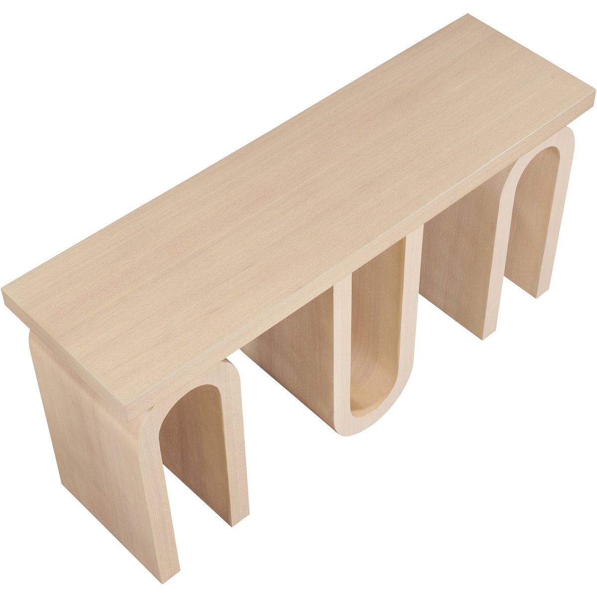 Westbourne Natural Oak Veneer Console Table