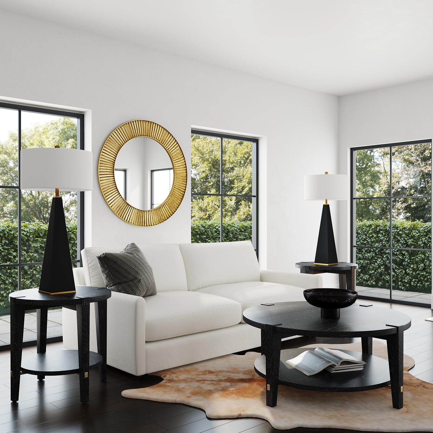 Bassett Mirror Whitfield Round End Table