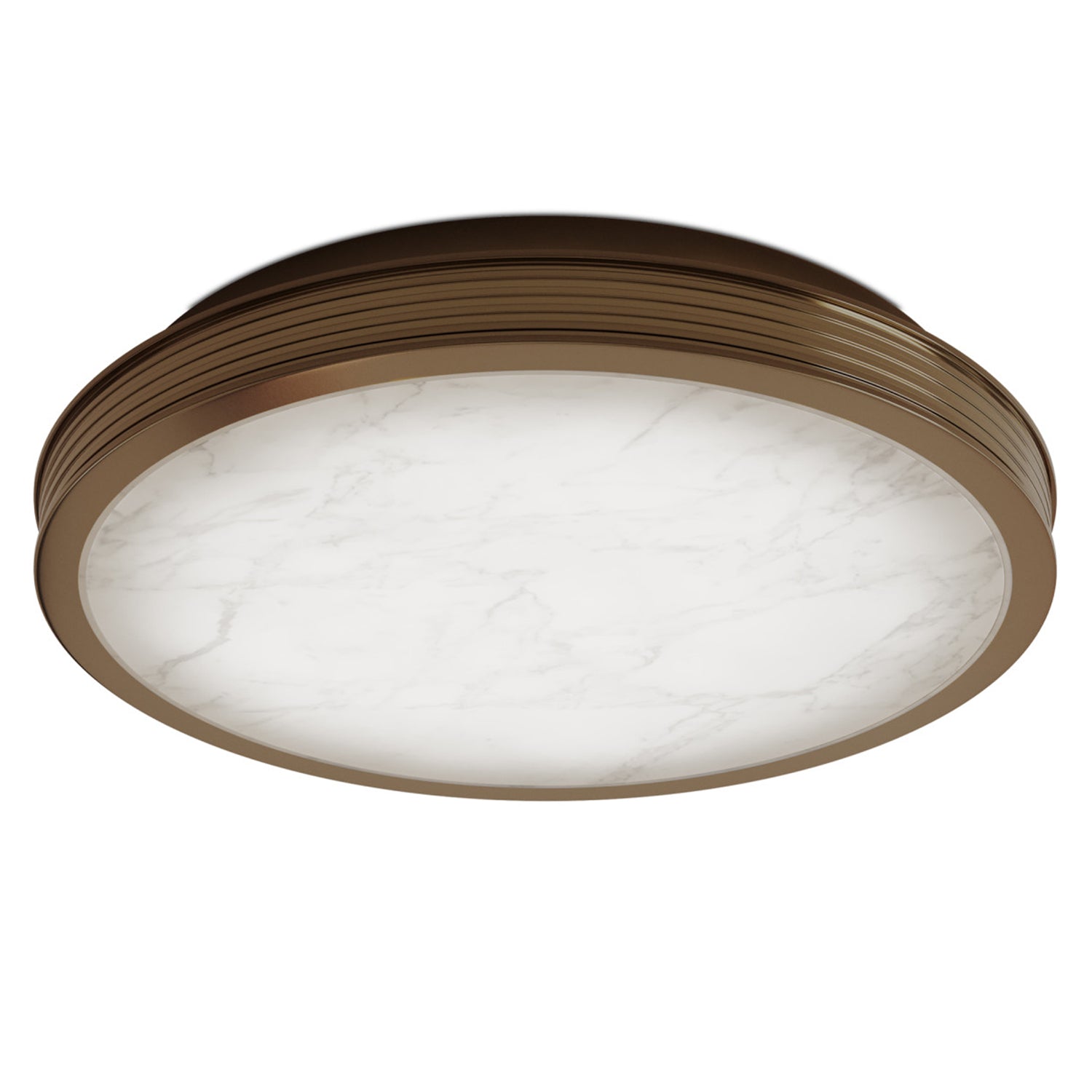 Currey & Co Aydan Brushed Brass Small Flush Mount