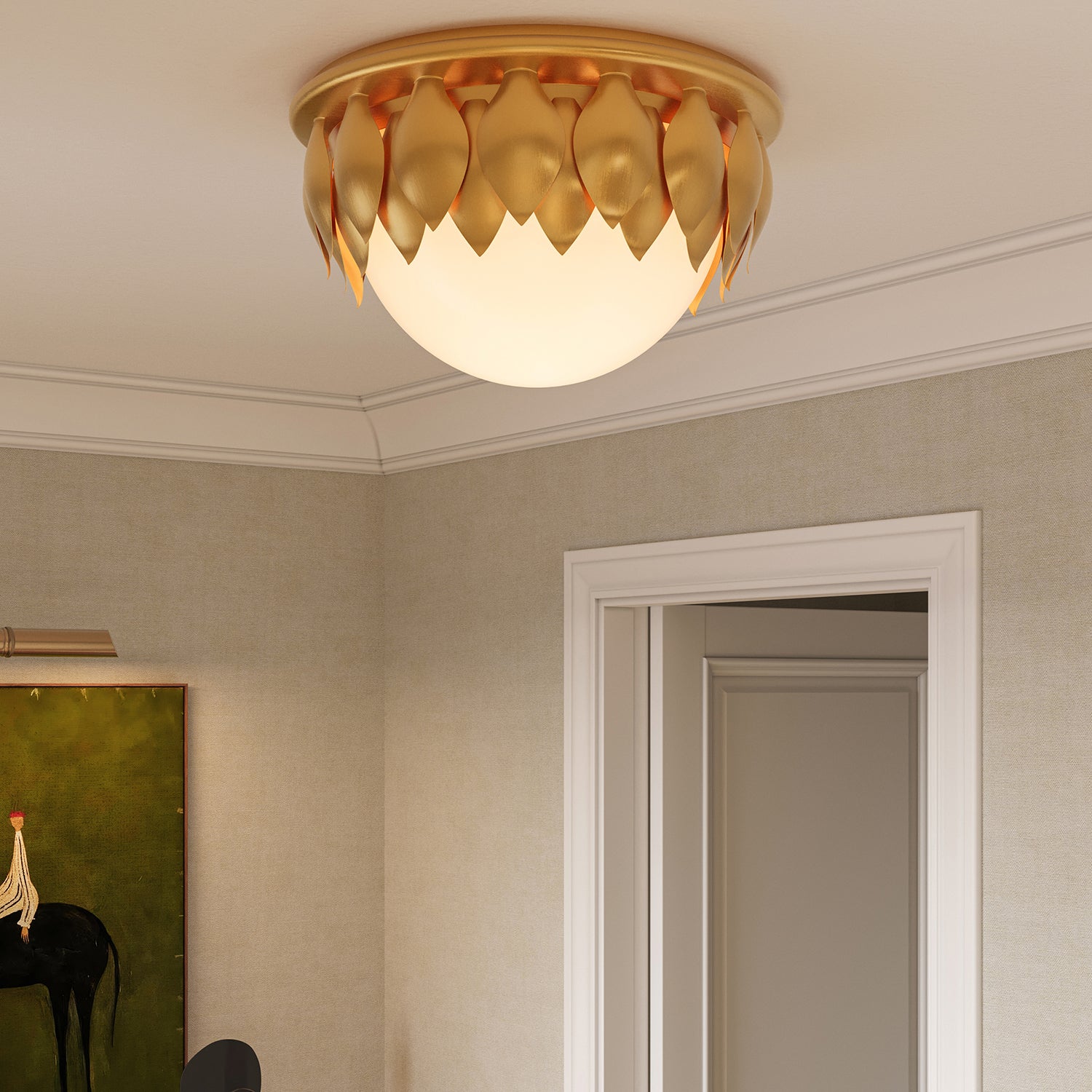 Currey & Co Paestum Flush Mount