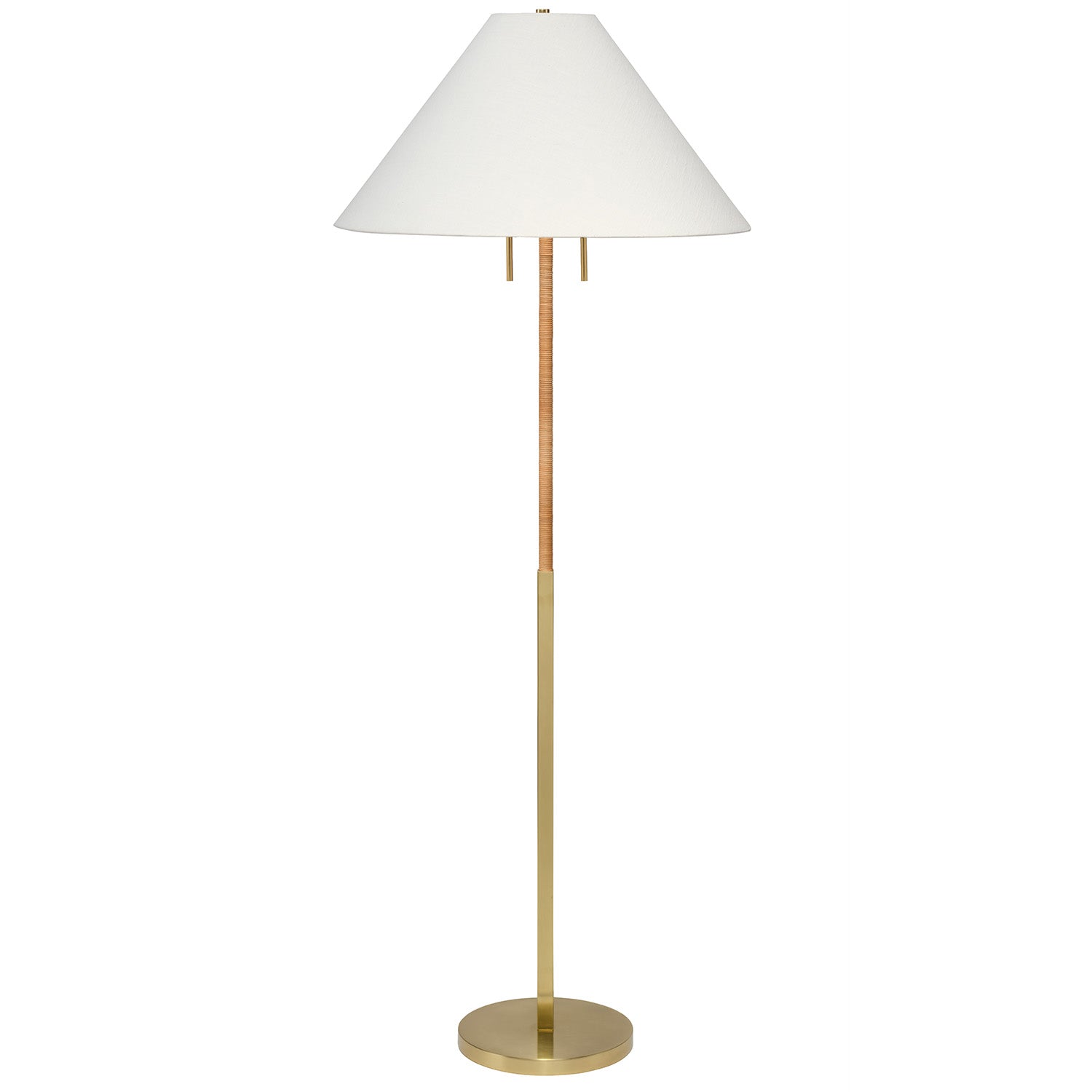 Jamie Young Harrison Natural Rattan Floor Lamp