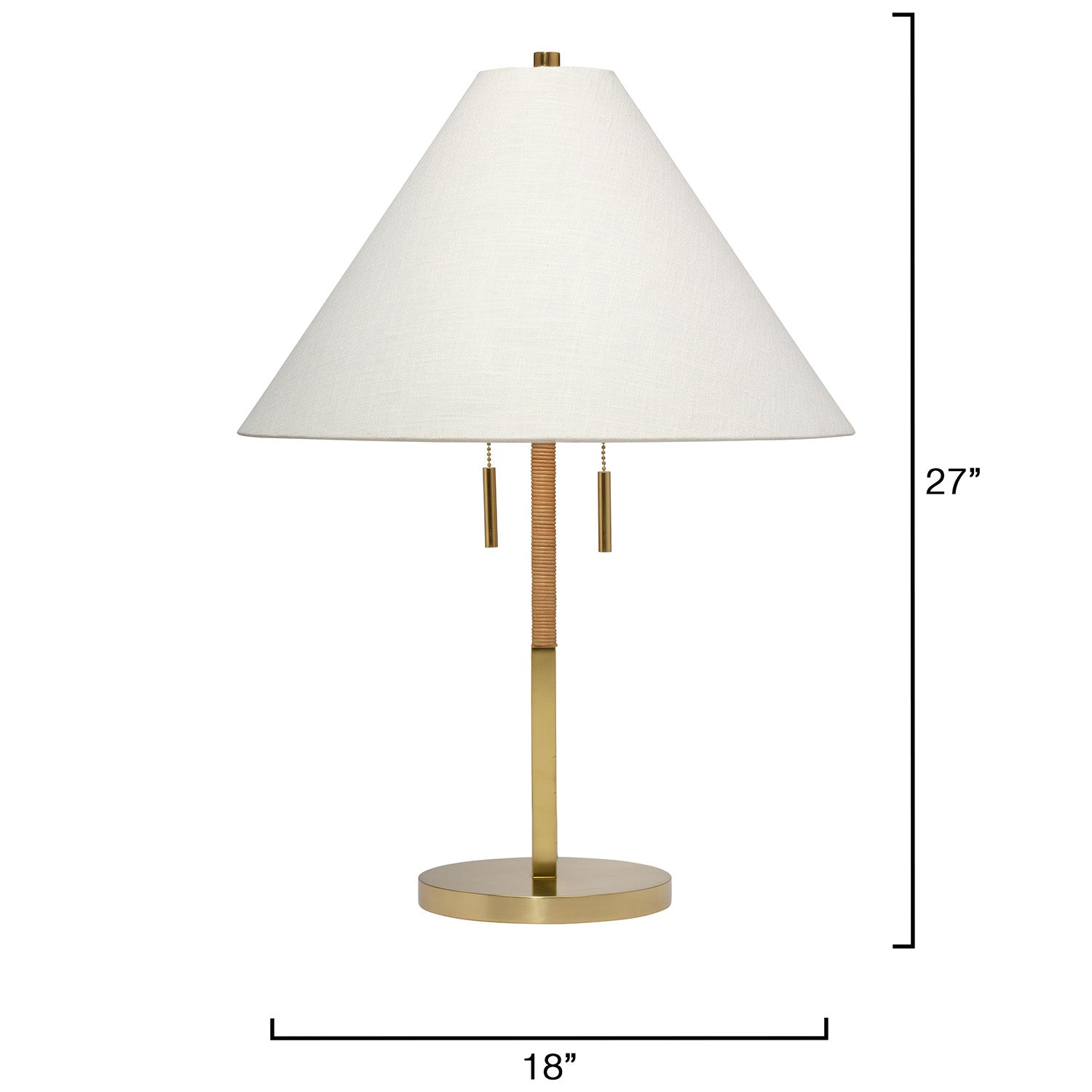 Jamie Young Harrison Natural Rattan Table Lamp