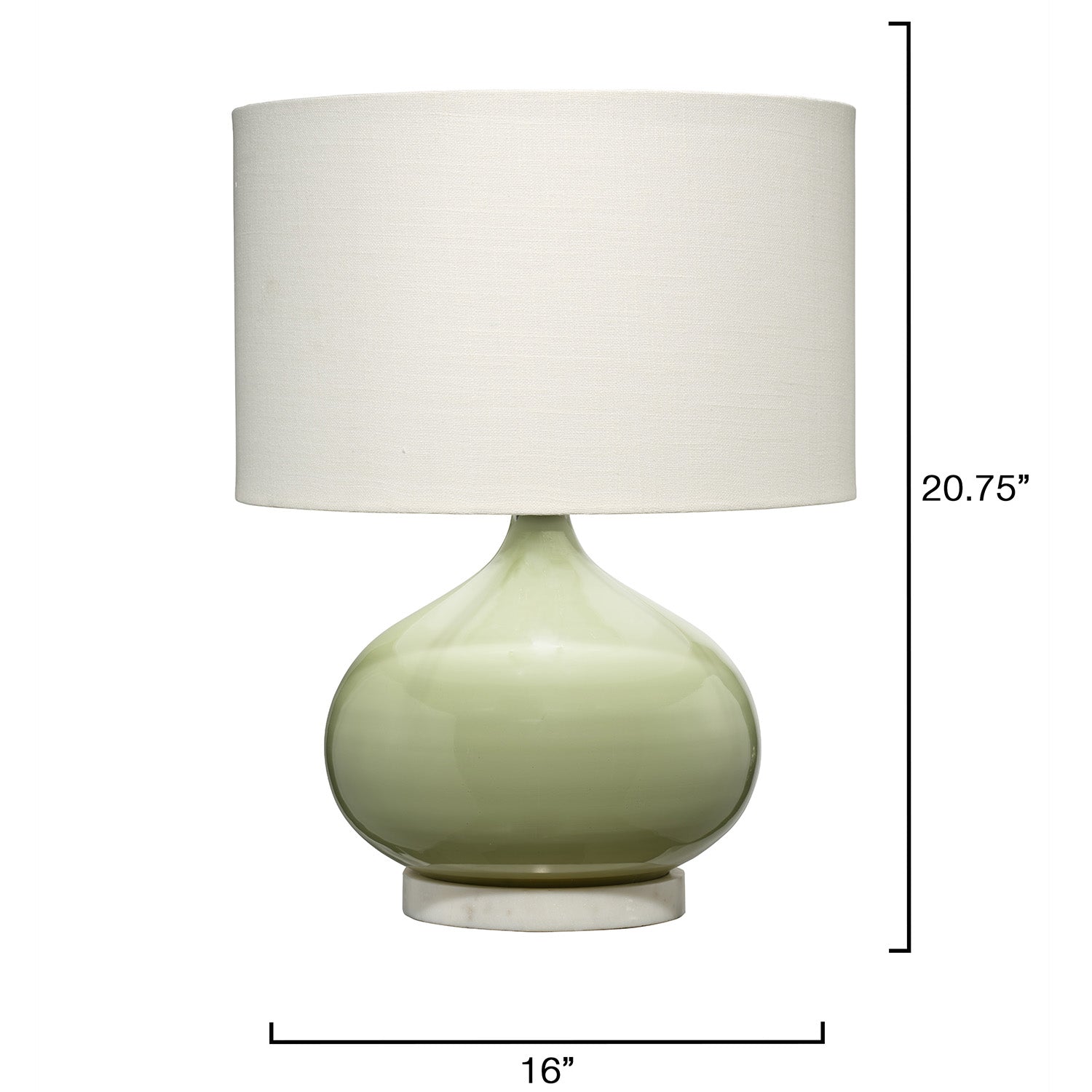 Jamie Young Moss Sage Green Table Lamp